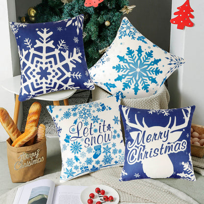 4 Pack Christmas Throw Pillow Covers Christmas Decorations 18 x18