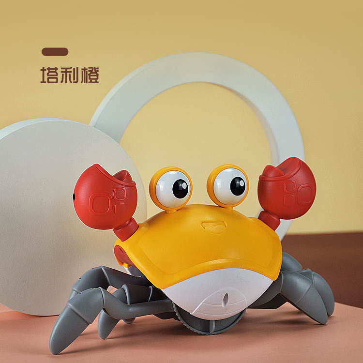 Sensing Crawling Crab Tummy Time Baby Toy Interactive Dancing Toy with Kids Gift