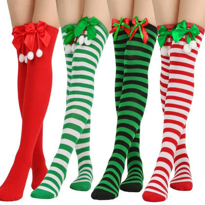 High Thigh Socks for Women Girls Cosplay (4 in a pack)