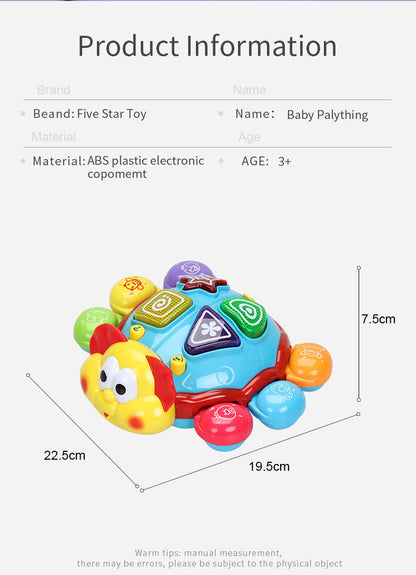 Turtle Electric Music Crawling Spanish/ English  Baby, Toddler Toy -Tummy Time