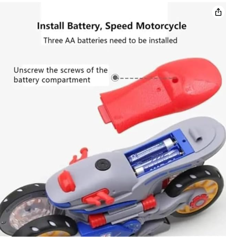 Electric-Deformation-Motorcycle-Stunt-Rotating-Universal-Car-Science-Fiction Lig