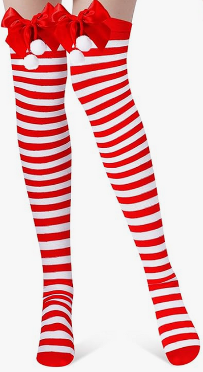 High Thigh Socks for Women Girls Cosplay (4 in a pack)