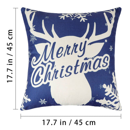 4 Pack Christmas Throw Pillow Covers Christmas Decorations 18 x18