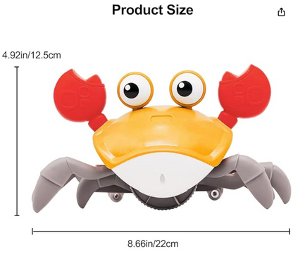 Sensing Crawling Crab Tummy Time Baby Toy Interactive Dancing Toy with Kids Gift